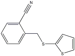 2-[(thiophen-2-ylsulfanyl)methyl]benzonitrile Struktur