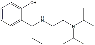 2-[1-({2-[bis(propan-2-yl)amino]ethyl}amino)propyl]phenol Struktur