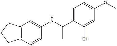 2-[1-(2,3-dihydro-1H-inden-5-ylamino)ethyl]-5-methoxyphenol