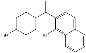 2-[1-(4-aminopiperidin-1-yl)ethyl]naphthalen-1-ol Structure