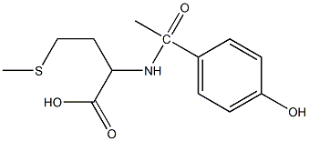 2-[1-(4-hydroxyphenyl)acetamido]-4-(methylsulfanyl)butanoic acid 结构式