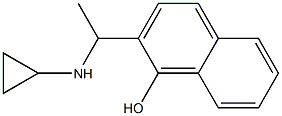 2-[1-(cyclopropylamino)ethyl]-1-naphthol,,结构式