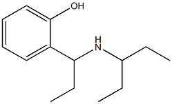 2-[1-(pentan-3-ylamino)propyl]phenol,,结构式