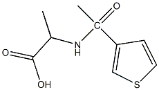 2-[1-(thiophen-3-yl)acetamido]propanoic acid Structure