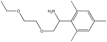 2-[1-amino-2-(2-ethoxyethoxy)ethyl]-1,3,5-trimethylbenzene Structure