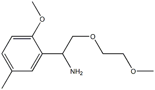 2-[1-amino-2-(2-methoxyethoxy)ethyl]-1-methoxy-4-methylbenzene