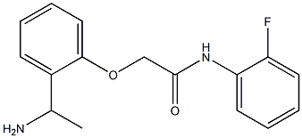 2-[2-(1-aminoethyl)phenoxy]-N-(2-fluorophenyl)acetamide Structure