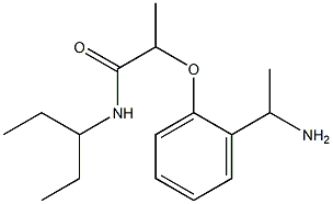 2-[2-(1-aminoethyl)phenoxy]-N-(pentan-3-yl)propanamide|