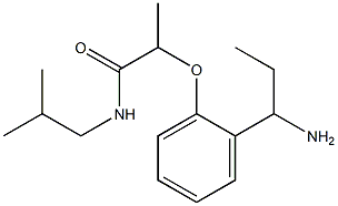 2-[2-(1-aminopropyl)phenoxy]-N-(2-methylpropyl)propanamide