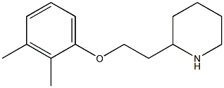 2-[2-(2,3-dimethylphenoxy)ethyl]piperidine Structure