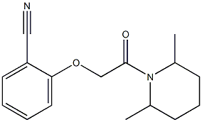 2-[2-(2,6-dimethylpiperidin-1-yl)-2-oxoethoxy]benzonitrile|