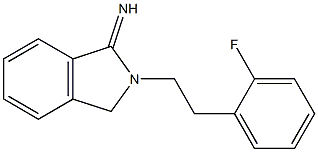 2-[2-(2-fluorophenyl)ethyl]-2,3-dihydro-1H-isoindol-1-imine Structure