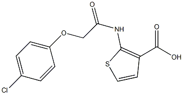 2-[2-(4-chlorophenoxy)acetamido]thiophene-3-carboxylic acid