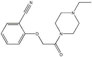 2-[2-(4-ethylpiperazin-1-yl)-2-oxoethoxy]benzonitrile Structure