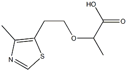 2-[2-(4-methyl-1,3-thiazol-5-yl)ethoxy]propanoic acid,,结构式