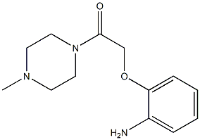 2-[2-(4-methylpiperazin-1-yl)-2-oxoethoxy]aniline Struktur