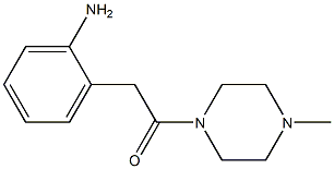 2-[2-(4-methylpiperazin-1-yl)-2-oxoethyl]aniline Struktur