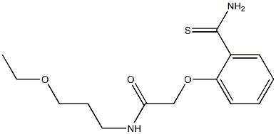 2-[2-(aminocarbonothioyl)phenoxy]-N-(3-ethoxypropyl)acetamide