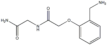 2-[2-(aminomethyl)phenoxy]-N-(2-amino-2-oxoethyl)acetamide Structure