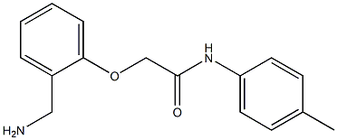 2-[2-(aminomethyl)phenoxy]-N-(4-methylphenyl)acetamide Struktur