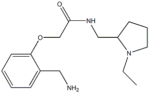 2-[2-(aminomethyl)phenoxy]-N-[(1-ethylpyrrolidin-2-yl)methyl]acetamide Structure