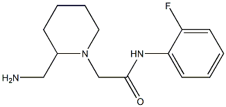 2-[2-(aminomethyl)piperidin-1-yl]-N-(2-fluorophenyl)acetamide Structure