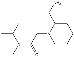 2-[2-(aminomethyl)piperidin-1-yl]-N-methyl-N-(propan-2-yl)acetamide Structure