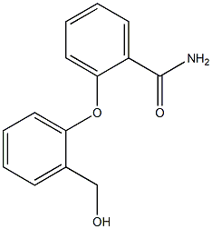 2-[2-(hydroxymethyl)phenoxy]benzamide,,结构式