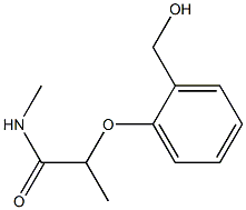 2-[2-(hydroxymethyl)phenoxy]-N-methylpropanamide,,结构式