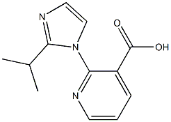 2-[2-(propan-2-yl)-1H-imidazol-1-yl]pyridine-3-carboxylic acid,,结构式