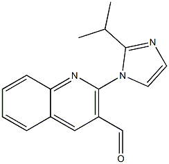 2-[2-(propan-2-yl)-1H-imidazol-1-yl]quinoline-3-carbaldehyde