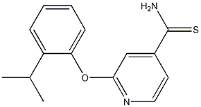 2-[2-(propan-2-yl)phenoxy]pyridine-4-carbothioamide 结构式