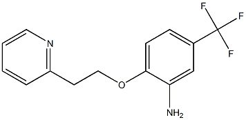 2-[2-(pyridin-2-yl)ethoxy]-5-(trifluoromethyl)aniline,,结构式