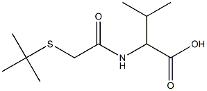 2-[2-(tert-butylsulfanyl)acetamido]-3-methylbutanoic acid,,结构式