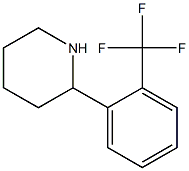 2-[2-(trifluoromethyl)phenyl]piperidine Structure