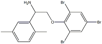 2-[2-amino-2-(2,5-dimethylphenyl)ethoxy]-1,3,5-tribromobenzene Structure