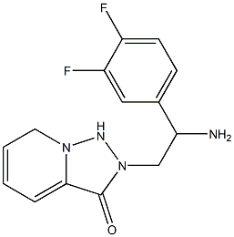 2-[2-amino-2-(3,4-difluorophenyl)ethyl]-2H,3H-[1,2,4]triazolo[3,4-a]pyridin-3-one Struktur