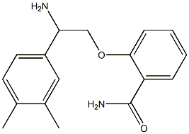 2-[2-amino-2-(3,4-dimethylphenyl)ethoxy]benzamide Structure