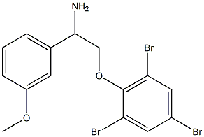 2-[2-amino-2-(3-methoxyphenyl)ethoxy]-1,3,5-tribromobenzene Structure