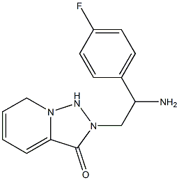 2-[2-amino-2-(4-fluorophenyl)ethyl]-2H,3H-[1,2,4]triazolo[3,4-a]pyridin-3-one 结构式