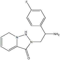 2-[2-amino-2-(4-fluorophenyl)ethyl]-2H,3H-[1,2,4]triazolo[3,4-a]pyridin-3-one,,结构式