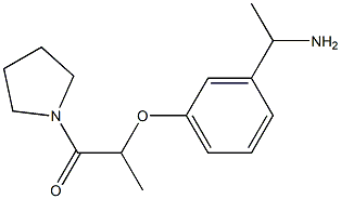 2-[3-(1-aminoethyl)phenoxy]-1-(pyrrolidin-1-yl)propan-1-one