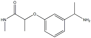 2-[3-(1-aminoethyl)phenoxy]-N-methylpropanamide Structure