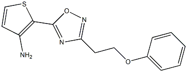2-[3-(2-phenoxyethyl)-1,2,4-oxadiazol-5-yl]thiophen-3-amine Structure