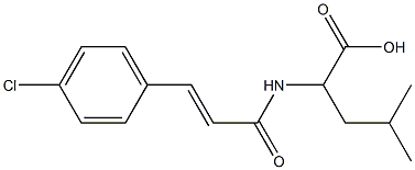 2-[3-(4-chlorophenyl)prop-2-enamido]-4-methylpentanoic acid