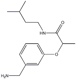 2-[3-(aminomethyl)phenoxy]-N-(3-methylbutyl)propanamide