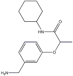 2-[3-(aminomethyl)phenoxy]-N-cyclohexylpropanamide Structure