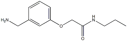 2-[3-(aminomethyl)phenoxy]-N-propylacetamide Struktur