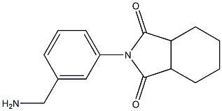 2-[3-(aminomethyl)phenyl]hexahydro-1H-isoindole-1,3(2H)-dione 化学構造式