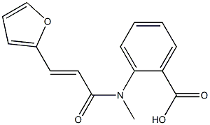 2-[3-(furan-2-yl)-N-methylprop-2-enamido]benzoic acid|